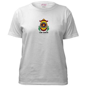 CL - A01 - 04 - Marine Corps Base Camp Lejeune with Text - Women's T-Shirt